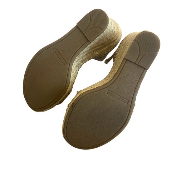 Marc Fisher Kegan Metallic Wedge Sandals Stud Heels Leather Size 7.5 Women's - Picture 10 of 13